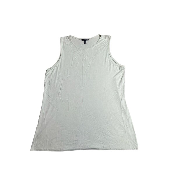 Eileen Fisher Stretch Jersey Sleeveless Crew Neck Lagenlook Tank Top Large - Picture 1 of 10